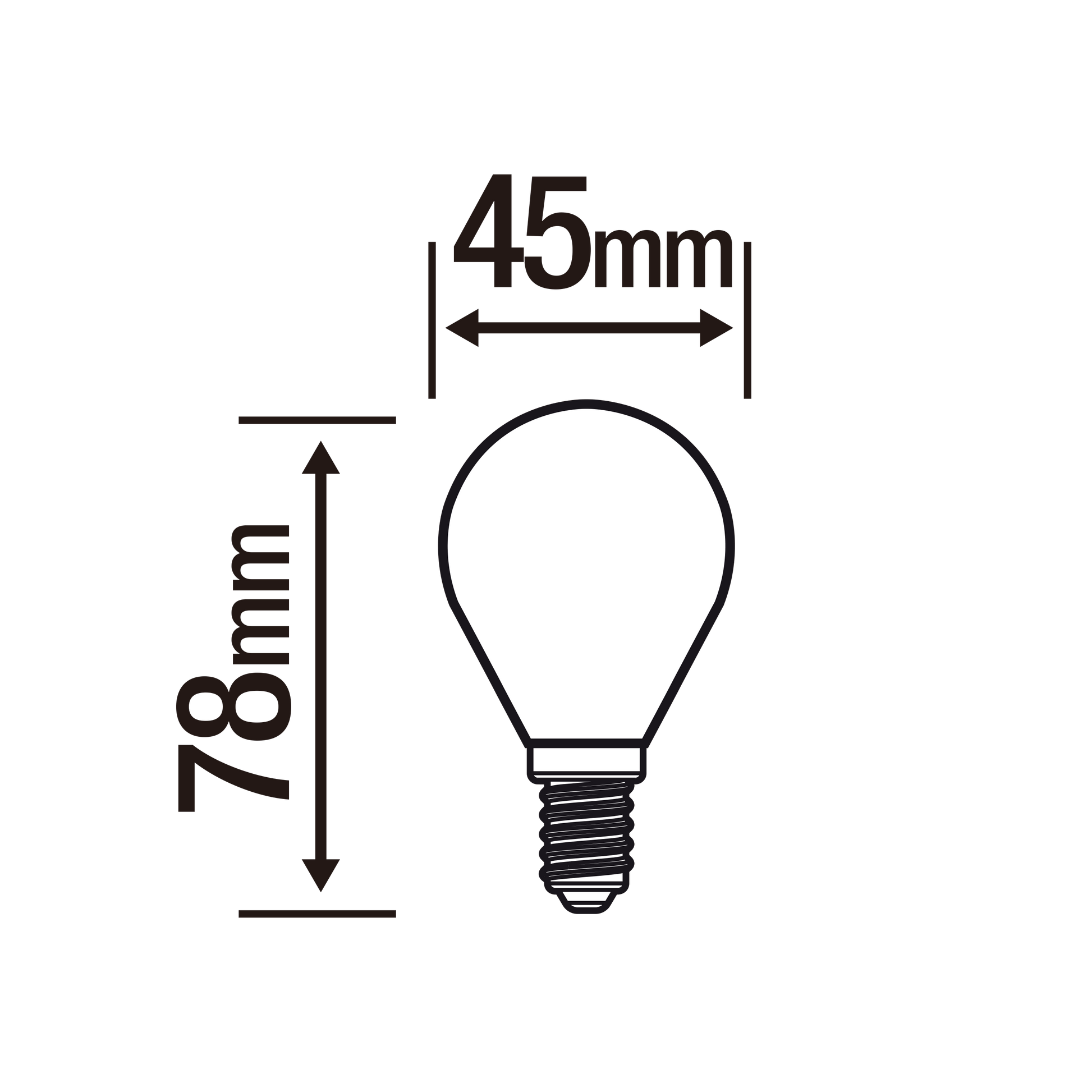 Bricocenter LED BULB E14=60W FROSTED SPHERE WARM LIGHT