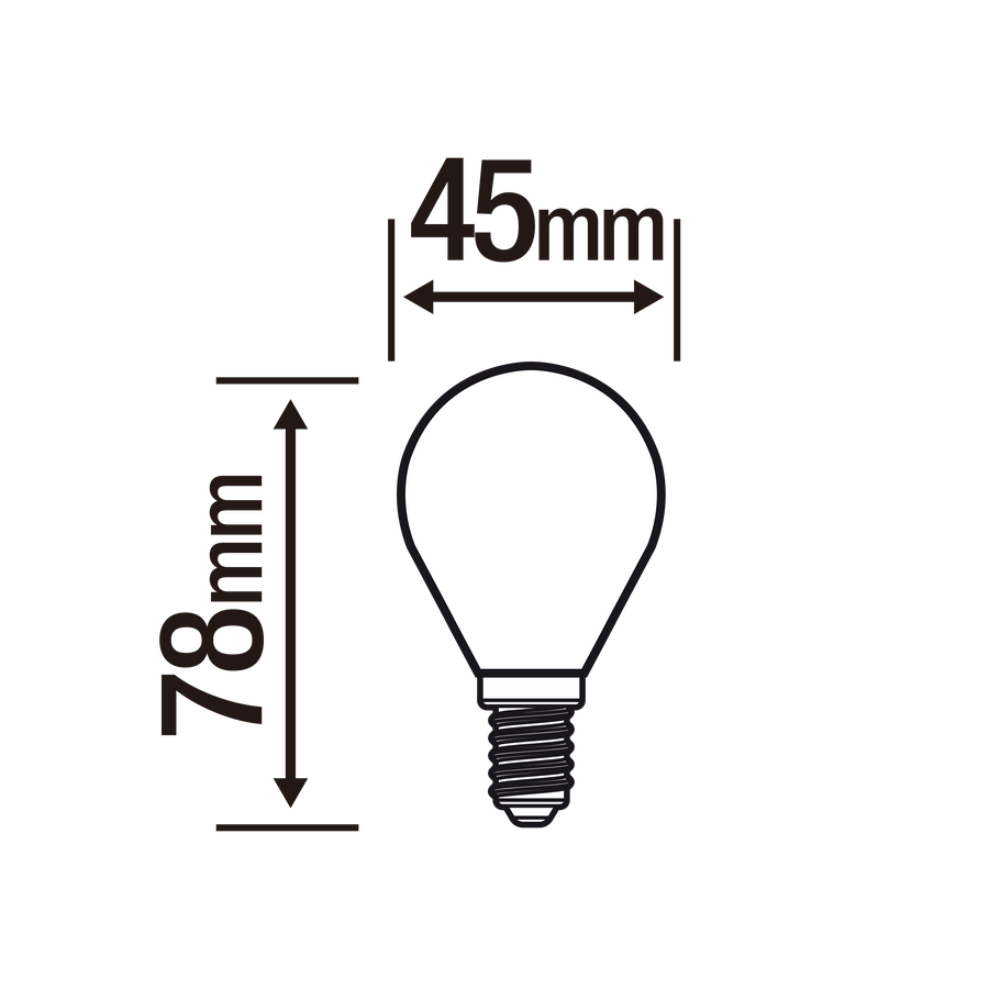 Bricocenter LED BULB E14=60W FROSTED SPHERE WARM LIGHT