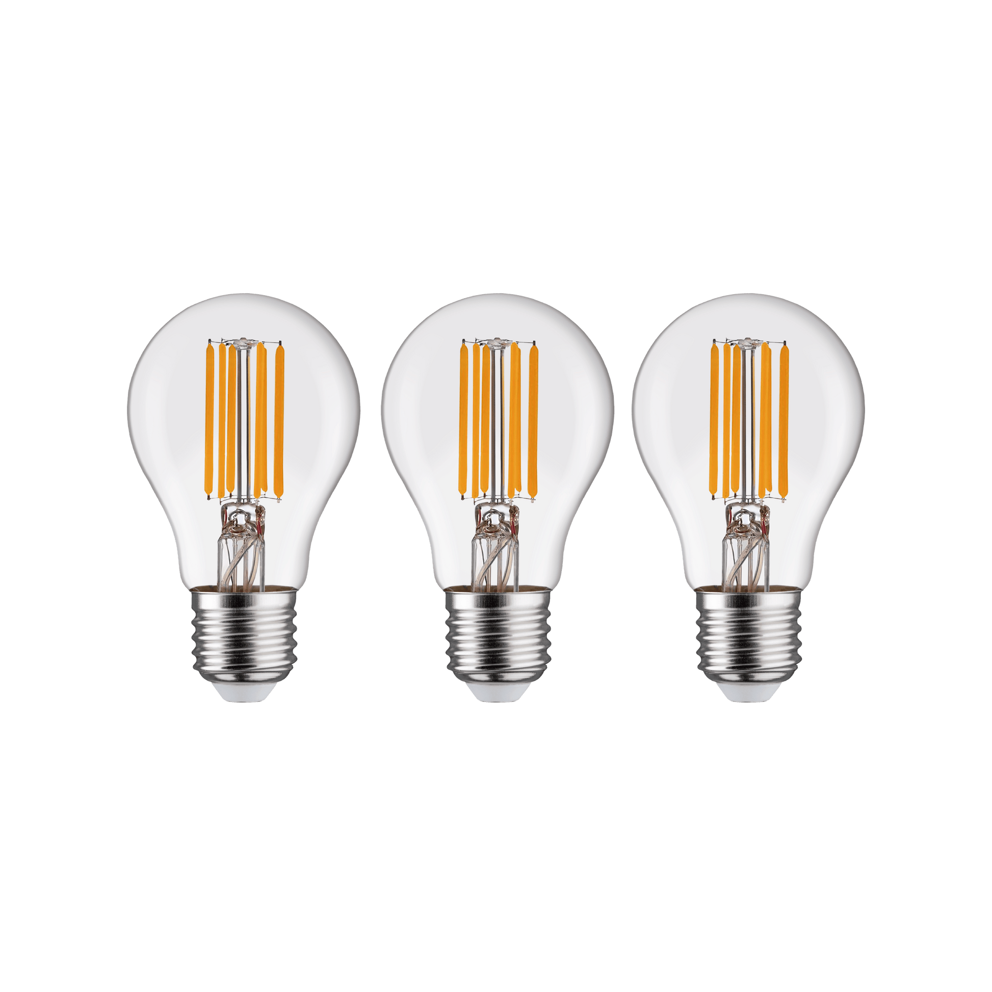 Bricocenter 3 LED BULBS E27= 100W DROP TRANSPARENT WARM LIGHT