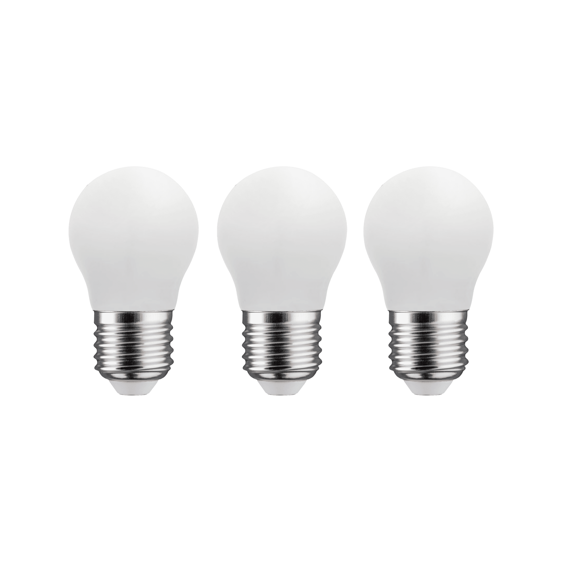 Bricocenter 3 LED BULBS E27=40W SPHERE SMARIGLIATA WARM LIGHT