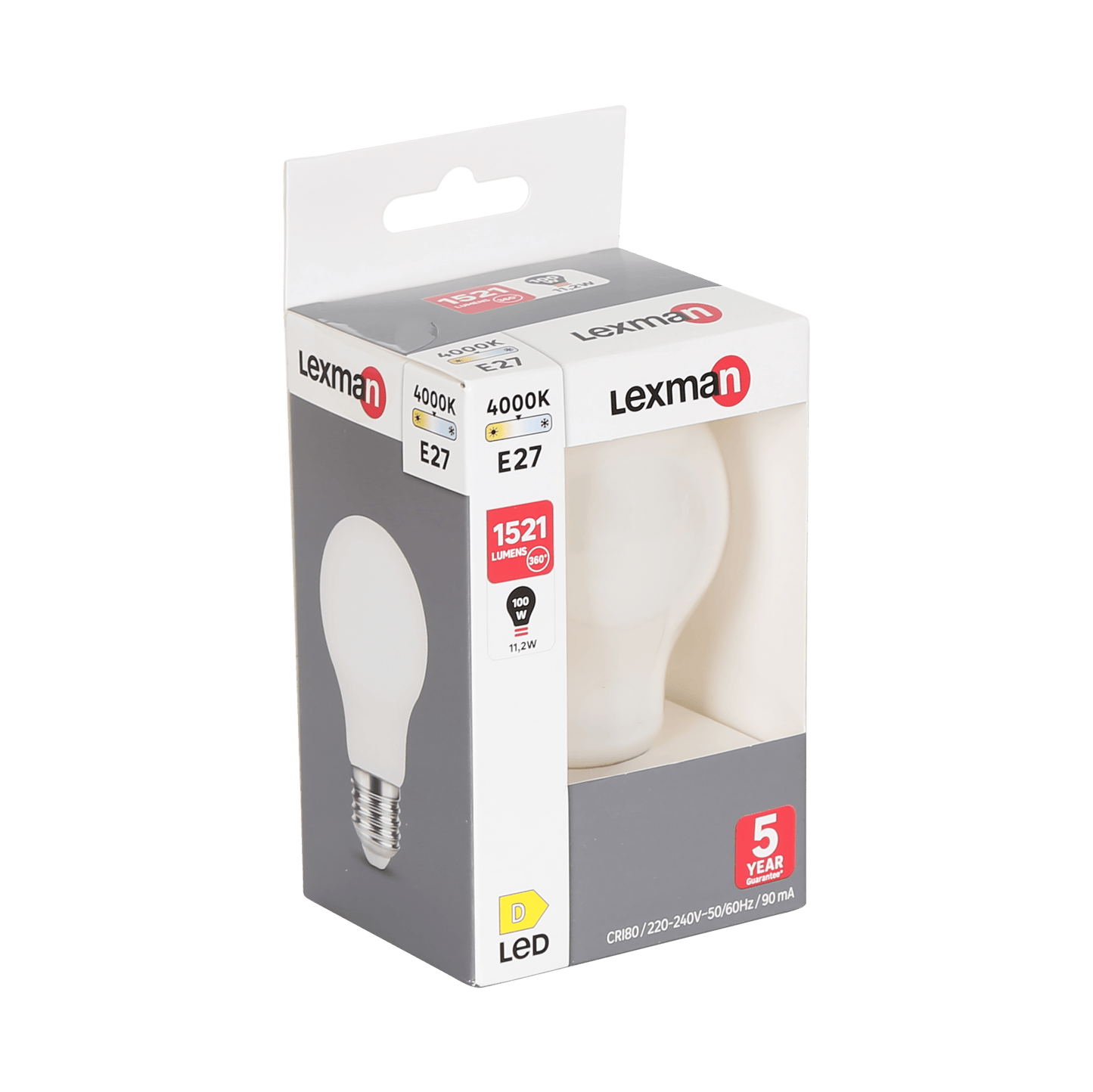 Bricocenter LED BULB E27=100W FROSTED DROP NATURAL LIGHT