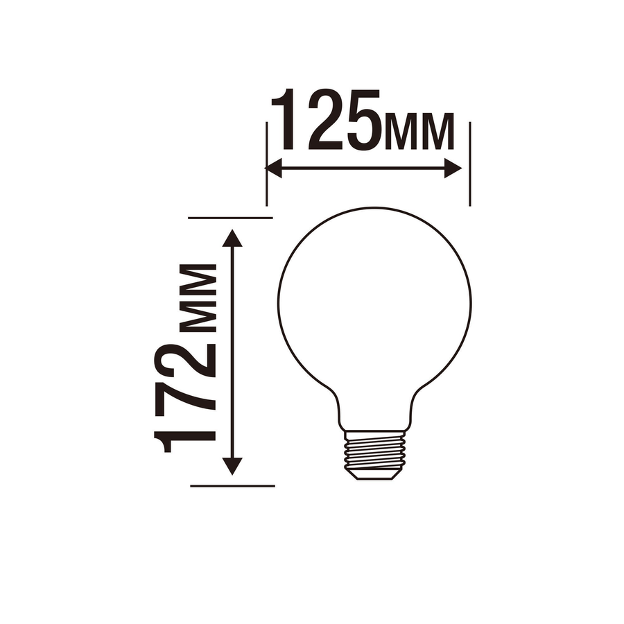 Bricocenter LED BULB E27=100W GLOBE LARGE FROSTED WARM LIGHT