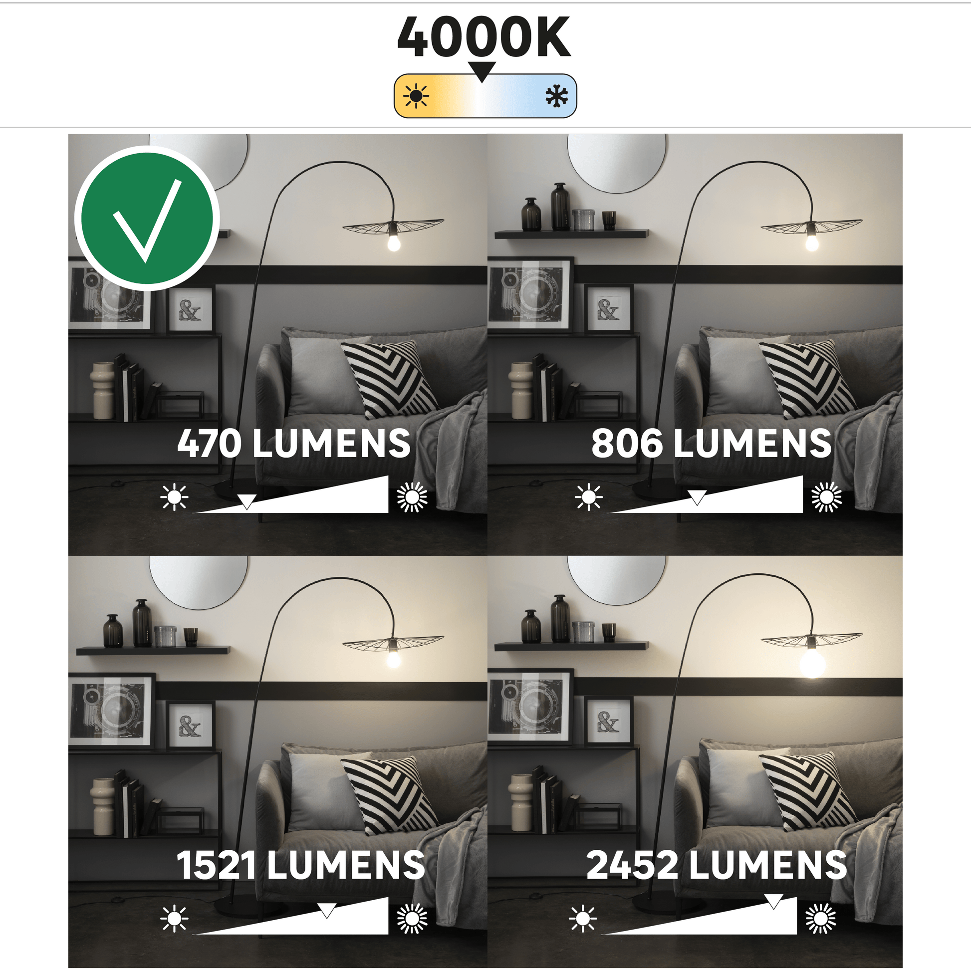 Bricocenter 3 LED BULBS E27=40W FROSTED SPHERE NATURAL LIGHT