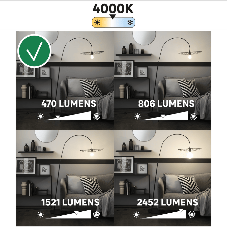 Bricocenter 3 LED BULBS E27=40W FROSTED SPHERE NATURAL LIGHT