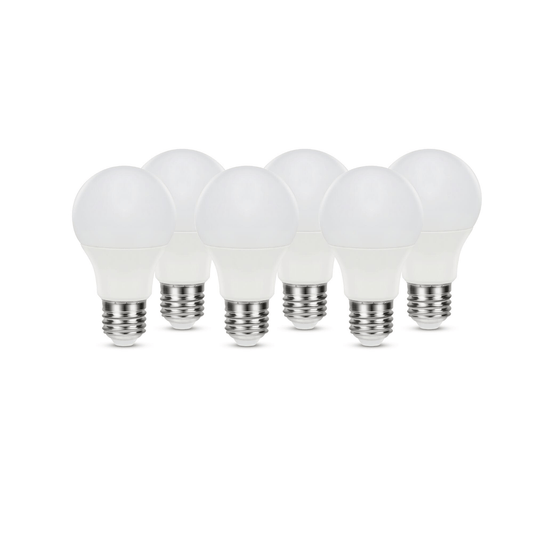 Bricocenter 6 LED BULBS E27 =60W FROSTED DROP NATURAL LIGHT