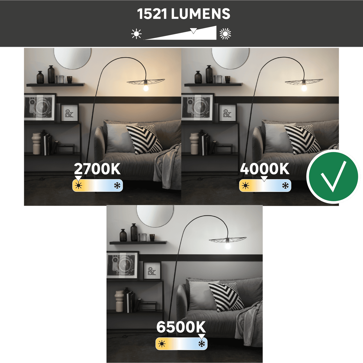 Bricocenter 3 LED BULBS E27=100W DROP TRANSPARENT NATURAL LIGHT