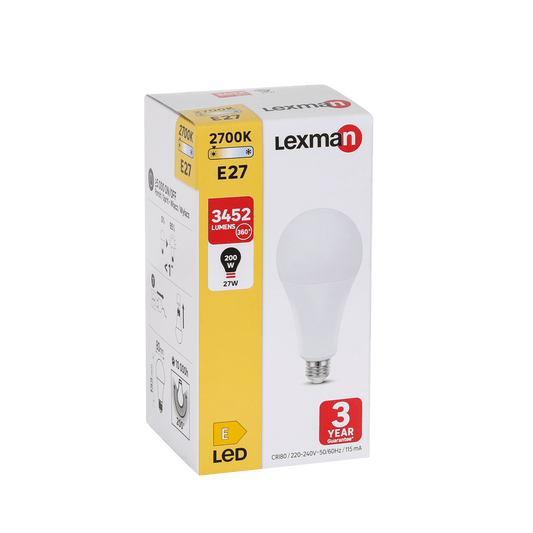 Bricocenter LED BULB E27=200W DROP FROSTED WARM LIGHT