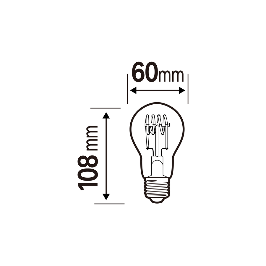 Bricocenter DECORATIVE LED BULB E27= 35W DROP SMALL AMBER