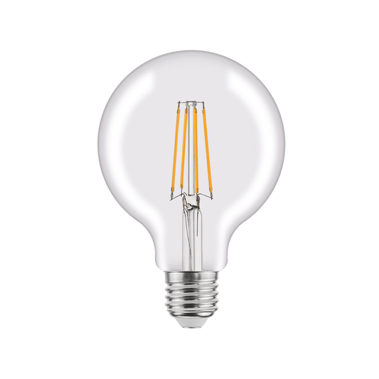 Bricocenter LED BULB E27=60W GLOBE SMALL TRANSPARENT NATURAL LIGHT