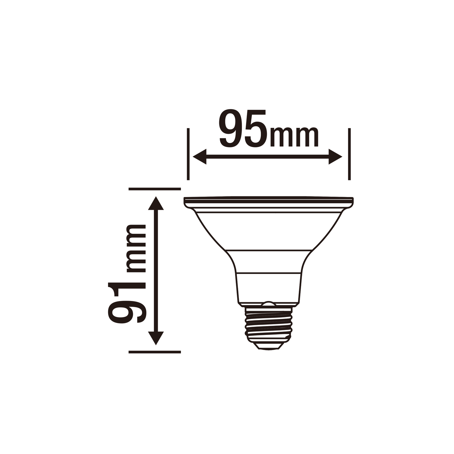 Bricocenter LED BULB E27=75W PAR30 NATURAL LIGHT