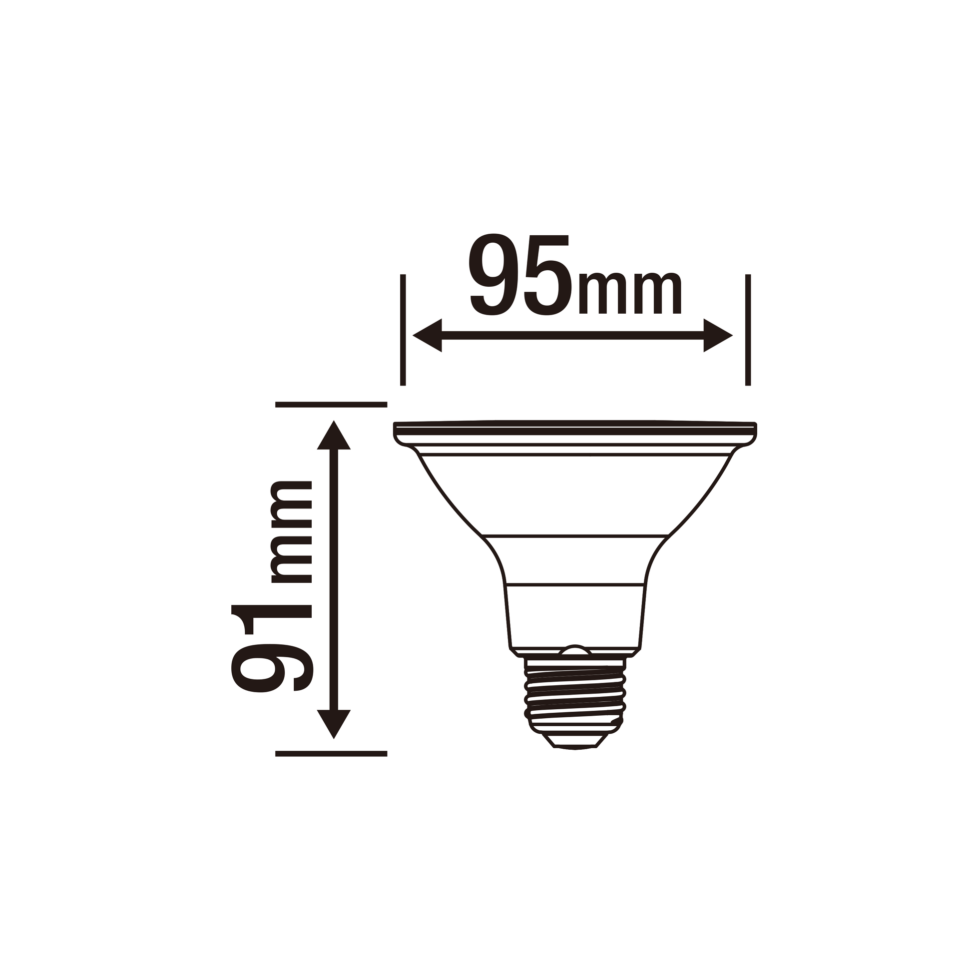 LED BULB E27=75W PAR30 NATURAL LIGHT