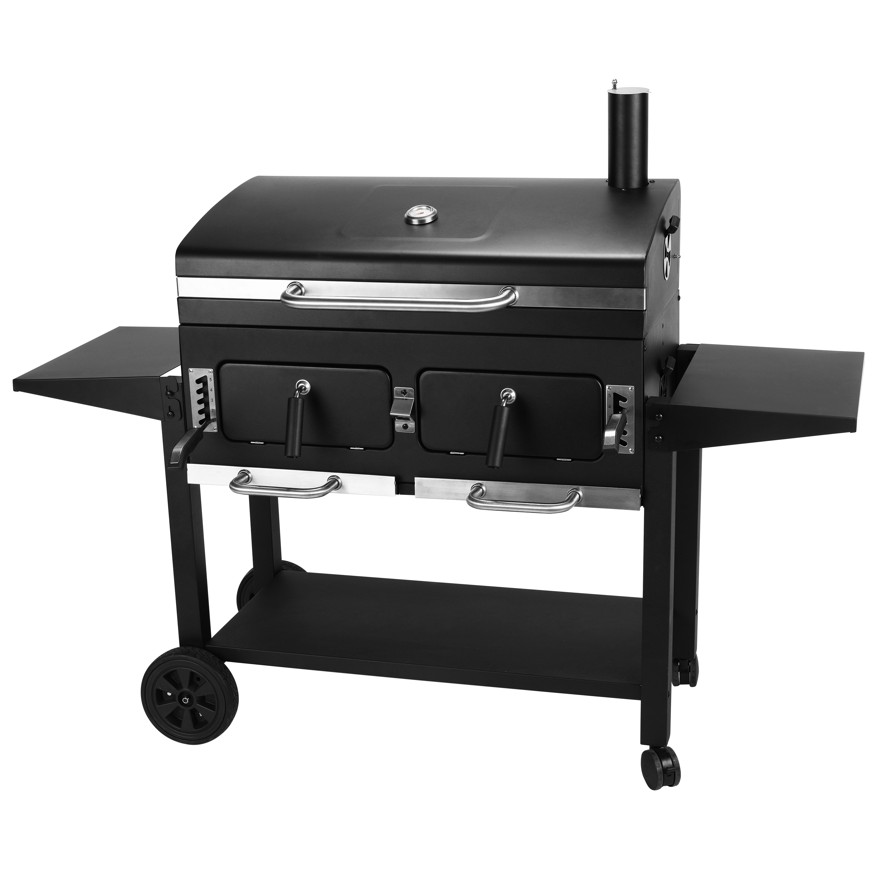 KING SIZE CHARCOAL BARBECUE With 2 independent burners - best price from Maltashopper.com BR500013558