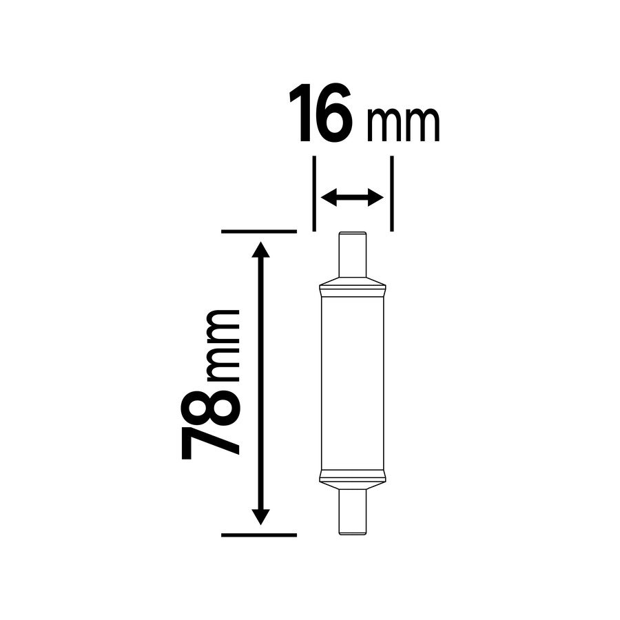Bricocenter LED BULB R7S=63W 118MM NATURAL LIGHT