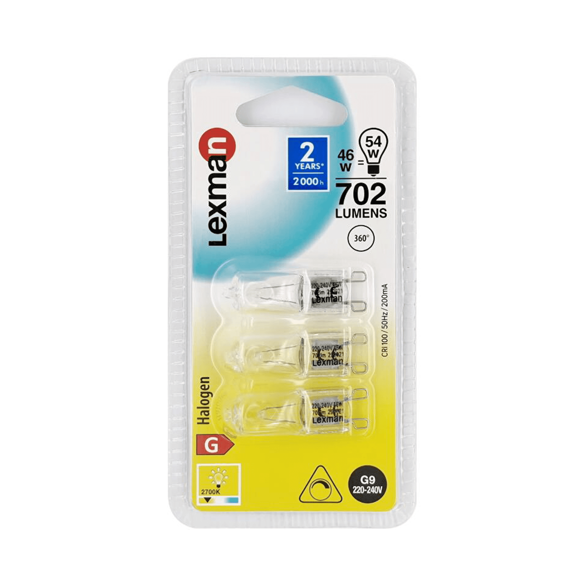 Bricocenter 3 G9 HALOGEN BULBS =60W