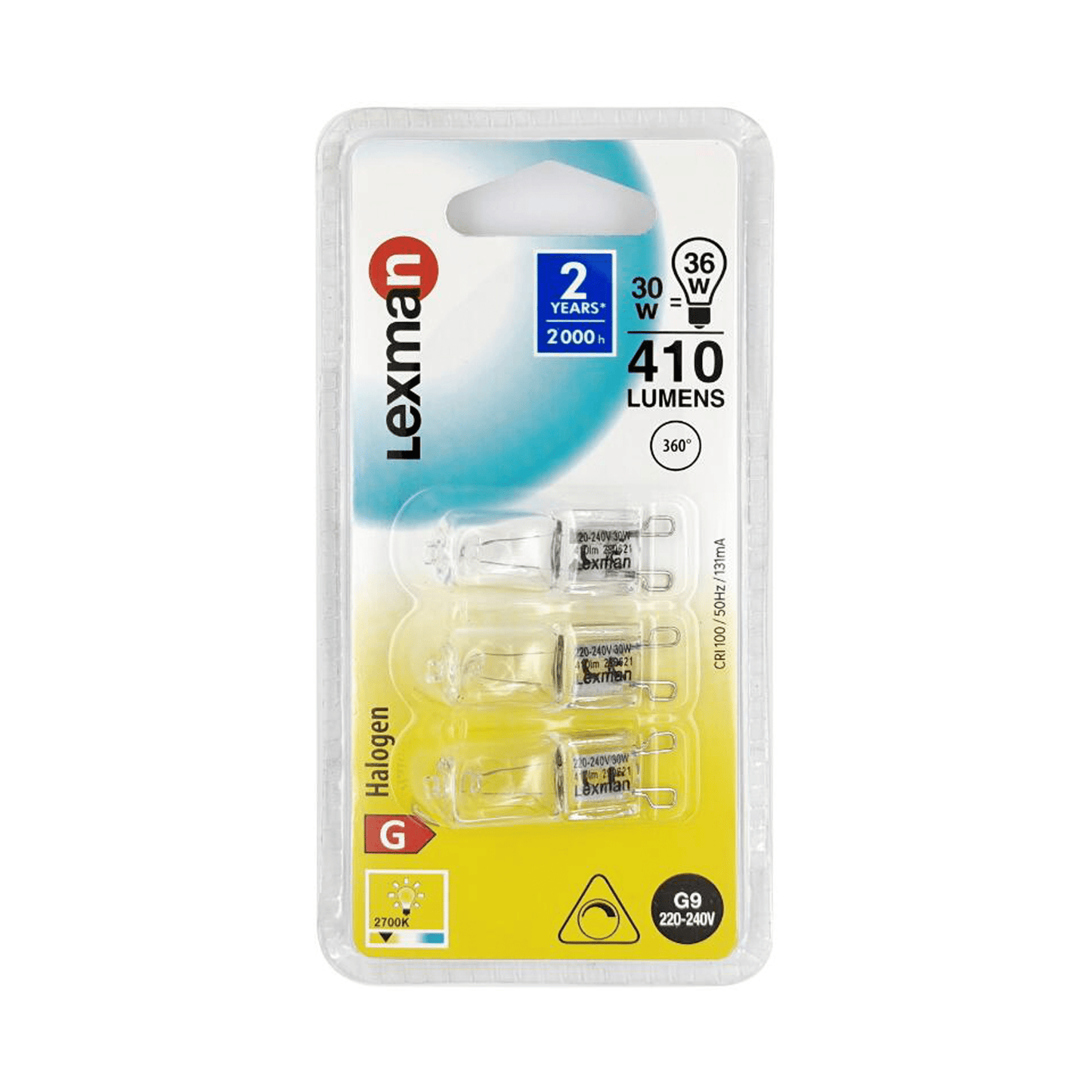 Bricocenter 3 G9 HALOGEN BULBS =40W