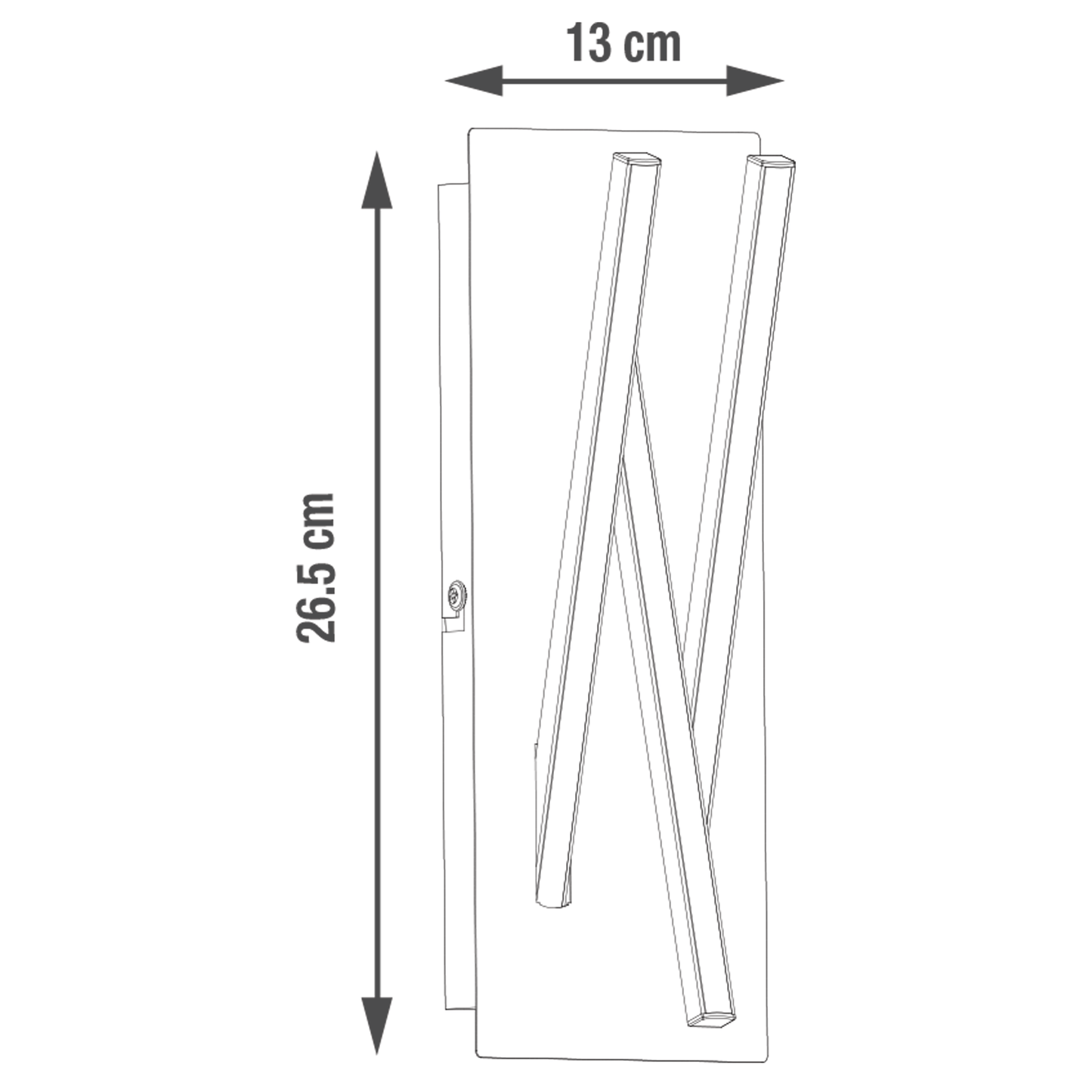 Bricocenter OTOK LIGHT fixture in polished chrome 40.3X40.3xH5.2 CM LED 30W WARM LIGHT