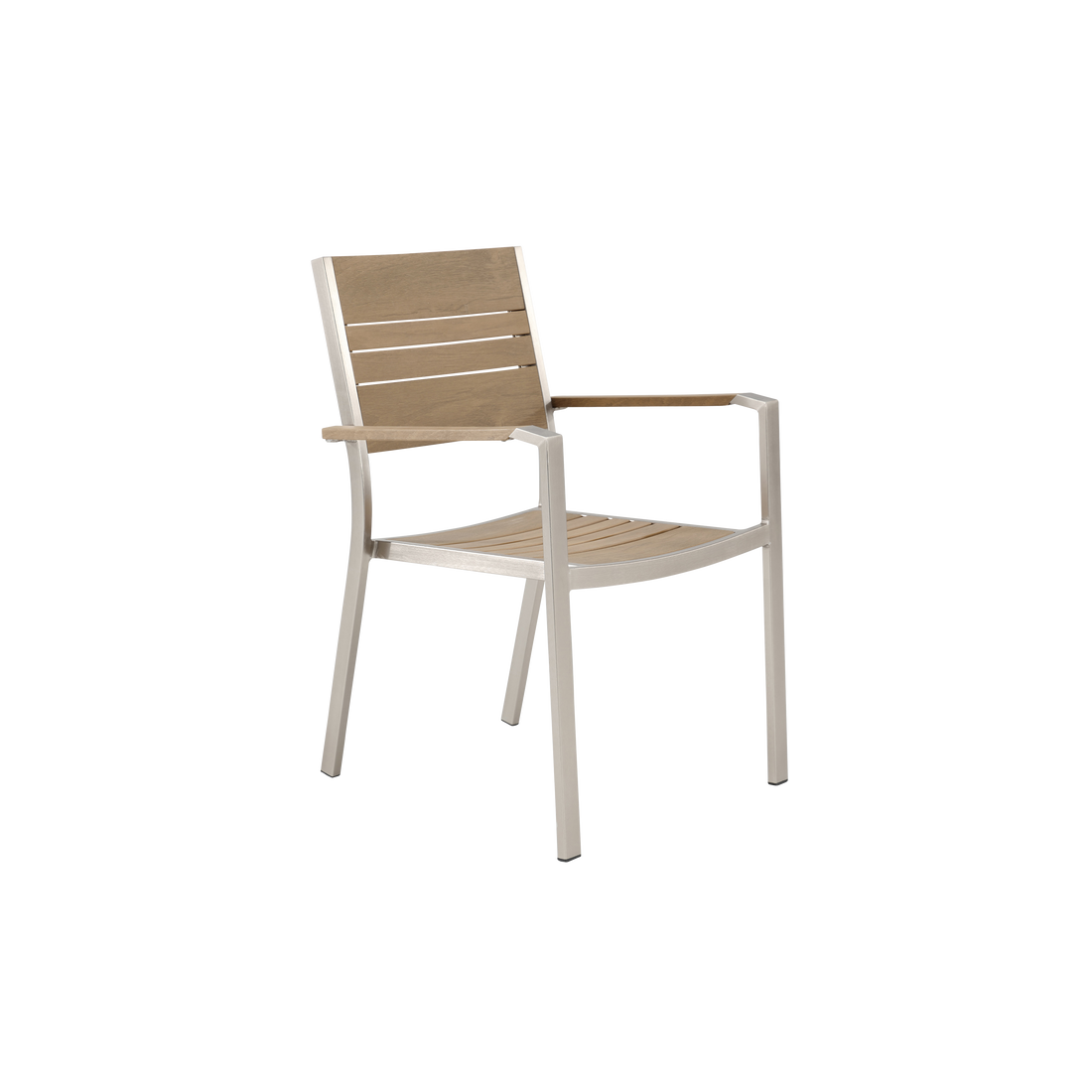 CHAIR WITH ARMRESTS MENORCA NATERIAL 57X55 ALUMINUM POLIWOOD - best price from Maltashopper.com BR500013604