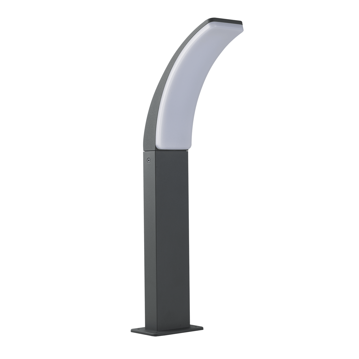 Bricocenter LAKKO GREY ALUMINIUM LAMPPOST 56X22X12CM LED 11W NATURAL LIGHT IP44