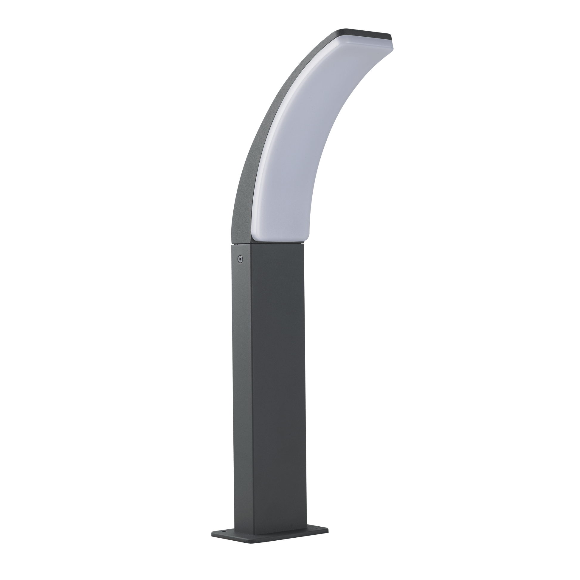 LAKKO GREY ALUMINIUM LAMPPOST 56X22X12CM LED 11W NATURAL LIGHT IP44