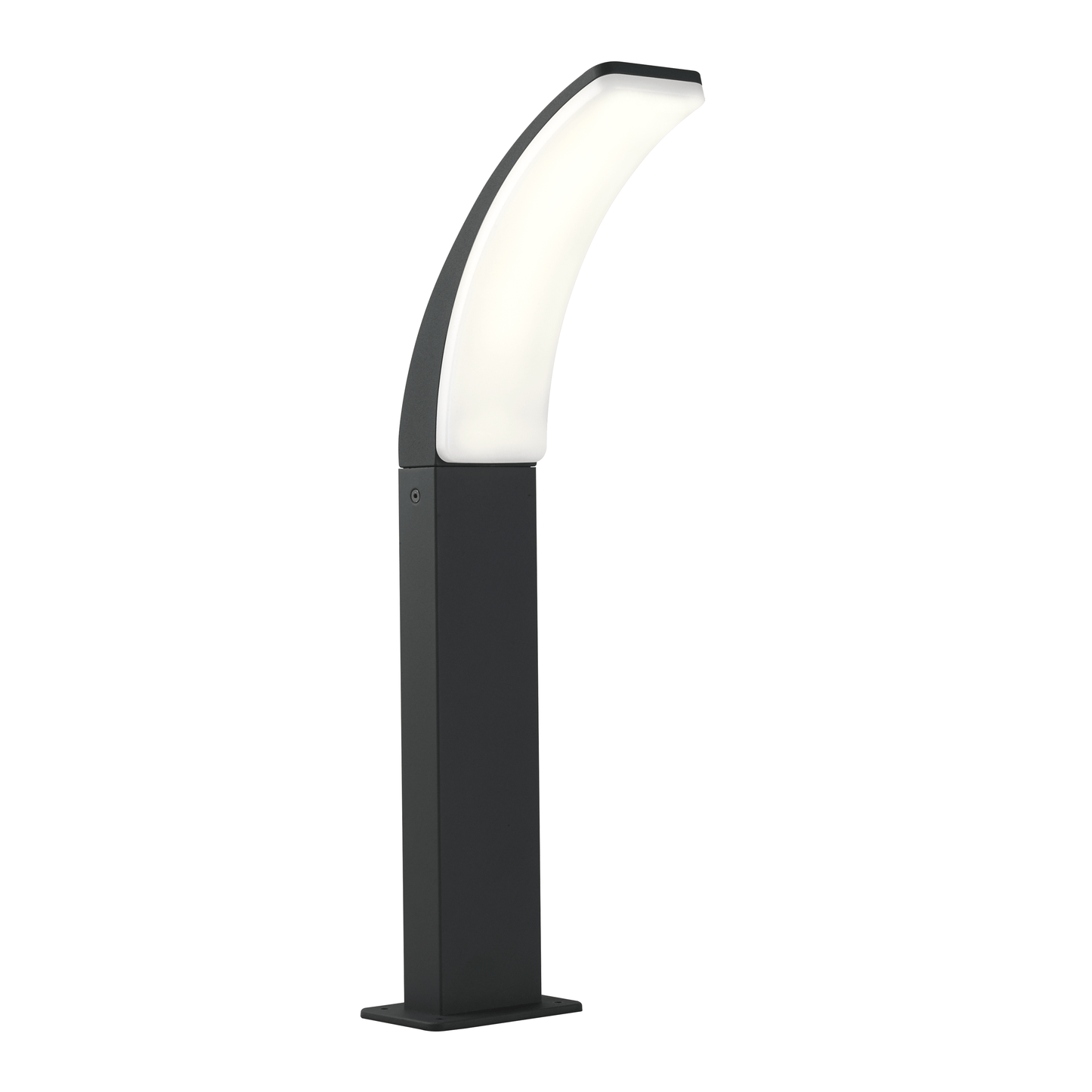 Bricocenter LAKKO GREY ALUMINIUM LAMPPOST 56X22X12CM LED 11W NATURAL LIGHT IP44