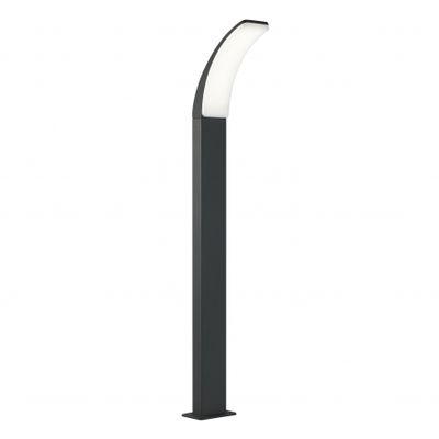 LAKKO - lamp aluminium grey 96x22x12cm LED 11W natural light IP44 - best price from Maltashopper.com BR420002952