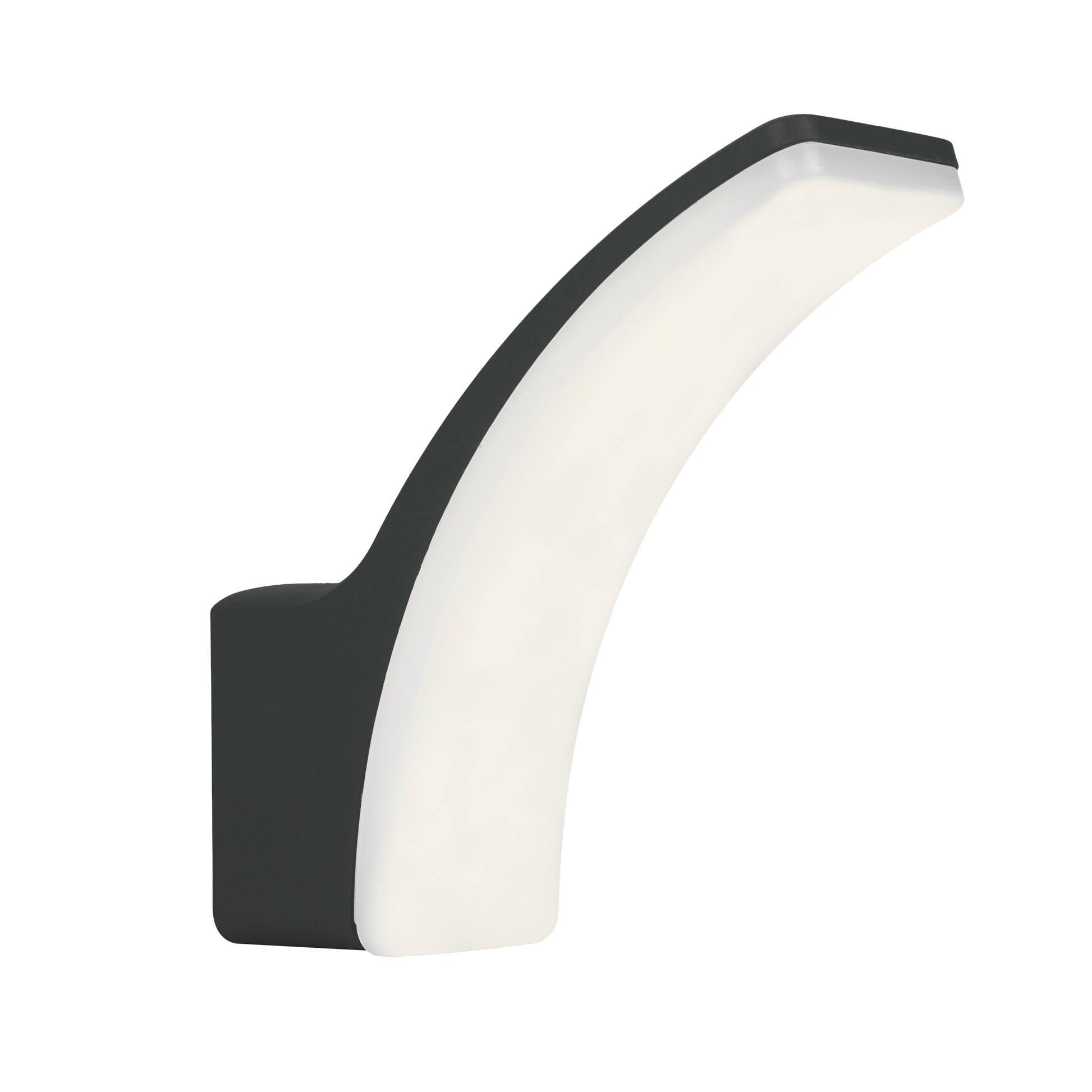 Bricocenter LAKKO GREY ALUMINIUM WALL LIGHT 22X22X8CM LED 11W NATURAL LIGHT IP44