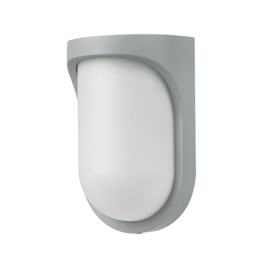 Bricocenter WALL LIGHT KAJU PLASTIC GREY 12X9.3X18 E27 25W IP44