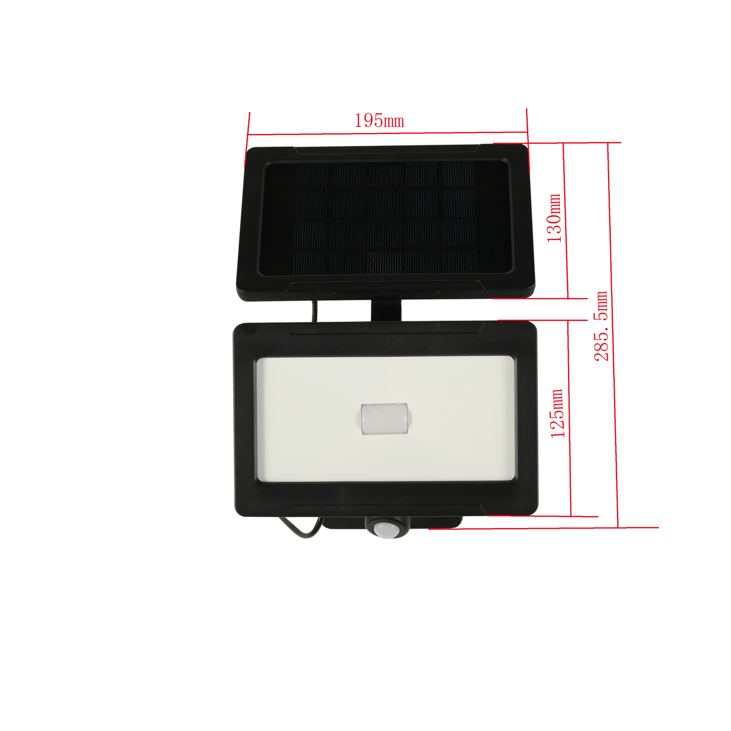 Bricocenter THOS SOLAR PROJECTOR ALUMINIUM WHITE 19.5X11.5X27CM 1000LM WITH IP MOTION SENSOR