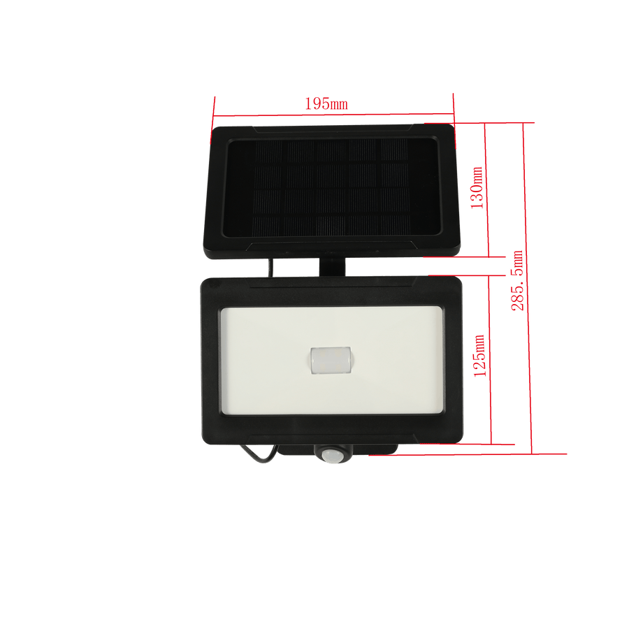 Bricocenter THOS SOLAR PROJECTOR ALUMINIUM WHITE 19.5X11.5X27CM 1000LM WITH IP MOTION SENSOR
