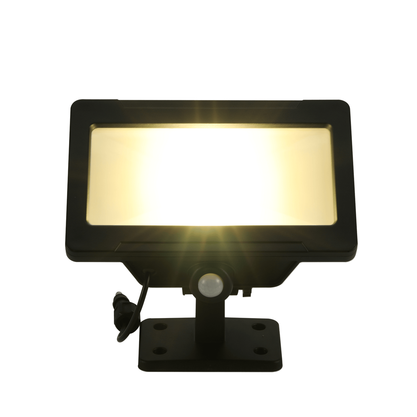 Bricocenter THOS SOLAR PROJECTOR ALUMINIUM BLACK 19.5X11.5X27CM 1000LM WITH MOTION SENSOR IP44