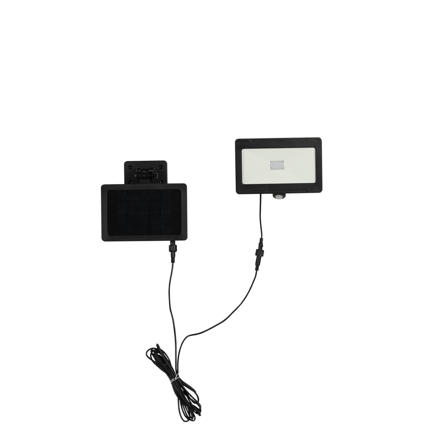 Bricocenter THOS SOLAR PROJECTOR ALUMINIUM BLACK 19.5X11.5X27CM 1000LM WITH MOTION SENSOR IP44