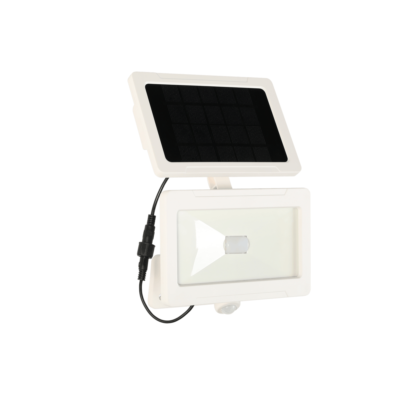 Bricocenter THOS SOLAR PROJECTOR ALUMINIUM WHITE 19.5X11.5X27CM 1000LM WITH IP MOTION SENSOR