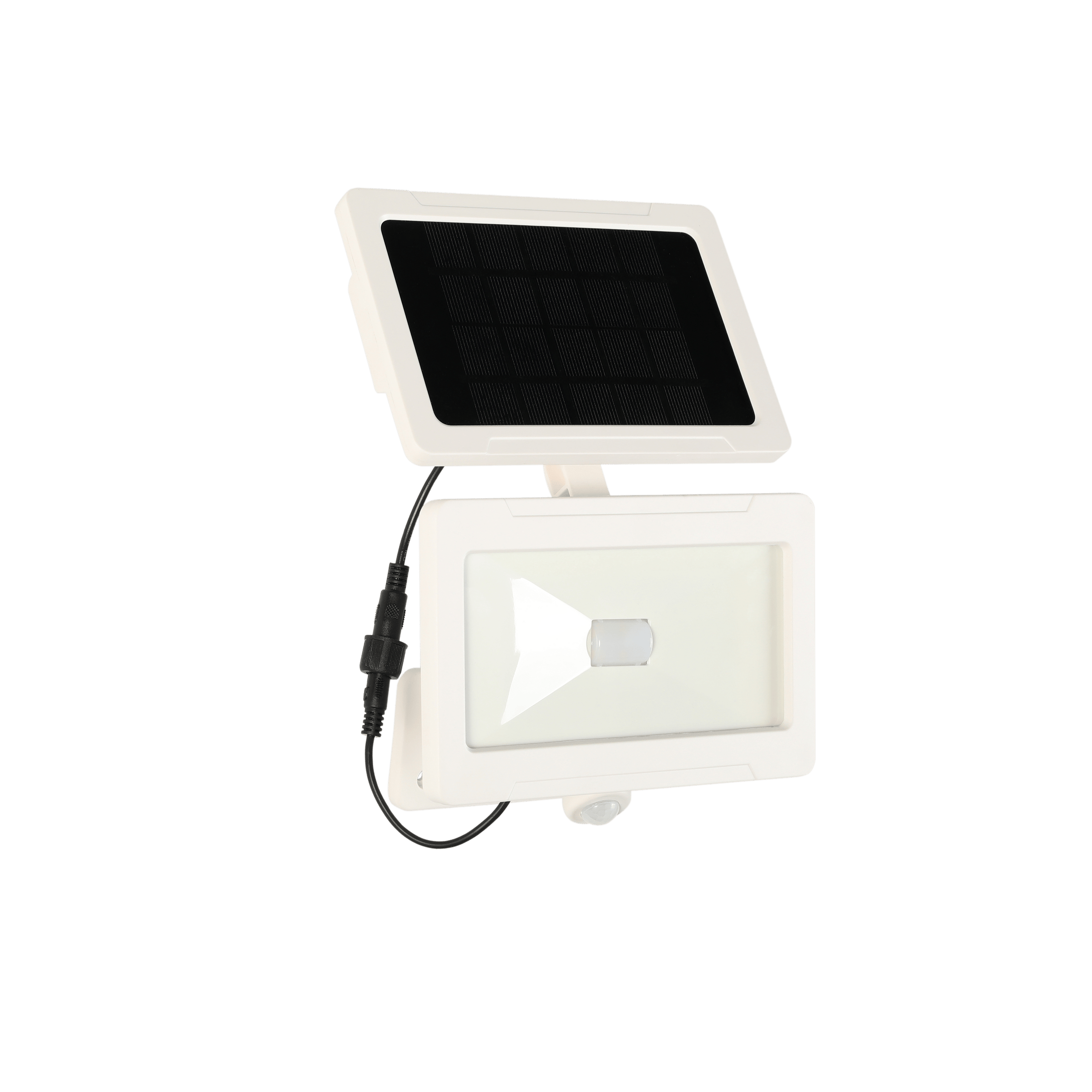 Bricocenter THOS SOLAR PROJECTOR ALUMINIUM WHITE 19.5X11.5X27CM 1000LM WITH IP MOTION SENSOR