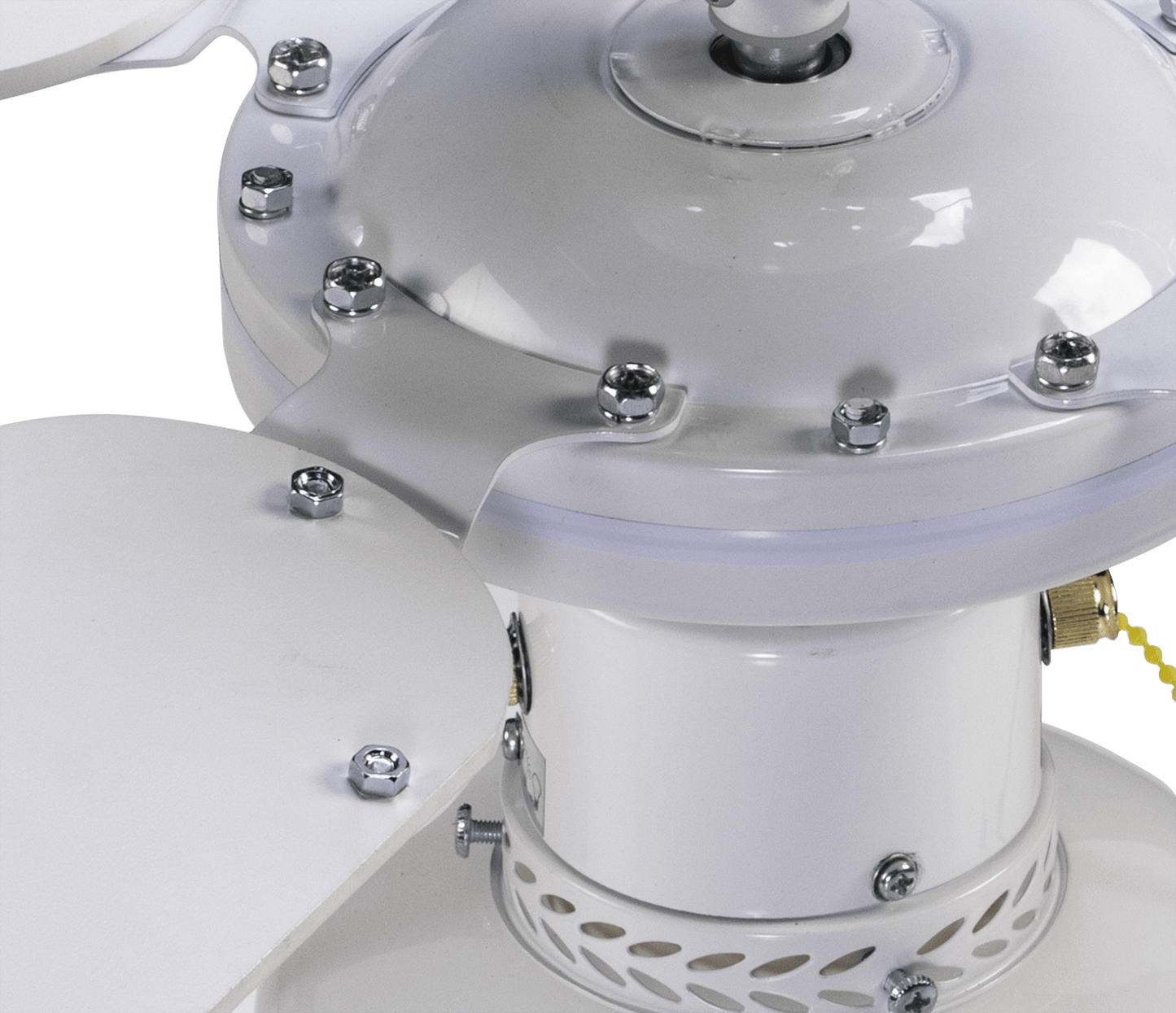 Bricocenter BARBADE CEILING FAN 4 BLADES D91 E27 60W RATTAN WHITE