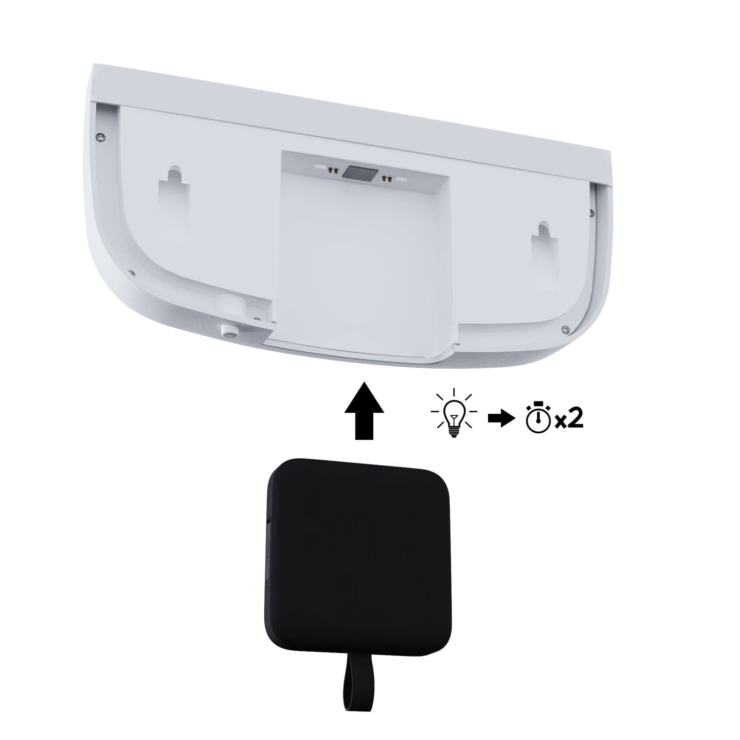 Bricocenter FOLEY SOLAR FLOOR LIGHTING WHITE ALUMINIUM 27x13x12.3CM LED 900LM NATURAL LIGHT IP44