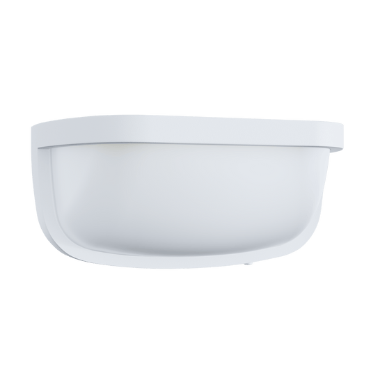 Bricocenter FOLEY SOLAR FLOOR LIGHTING WHITE ALUMINIUM 27x13x12.3CM LED 900LM NATURAL LIGHT IP44