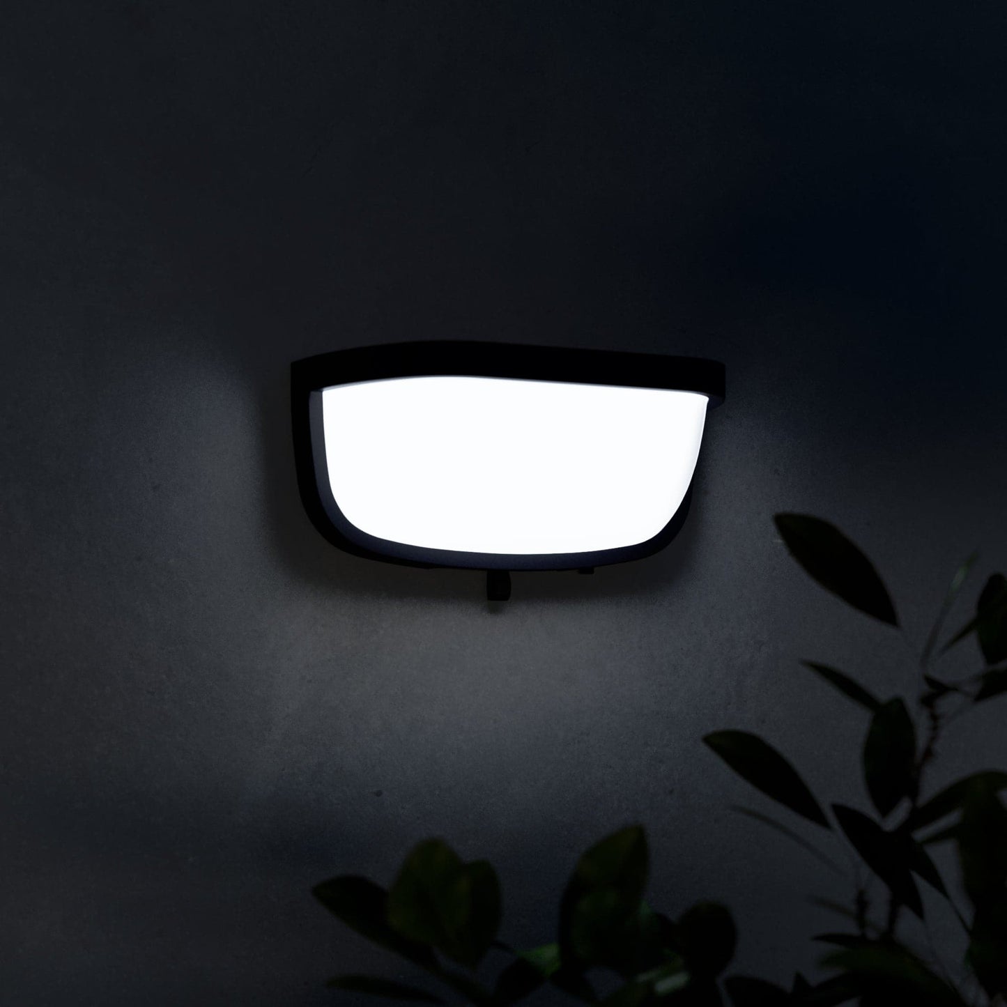 Bricocenter SOLAR FOLEY ALUMINIUM BLACK 27x13x12.3CM LED 900LM NATURAL LIGHT IP44