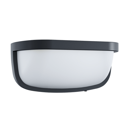 Bricocenter SOLAR FOLEY ALUMINIUM BLACK 27x13x12.3CM LED 900LM NATURAL LIGHT IP44