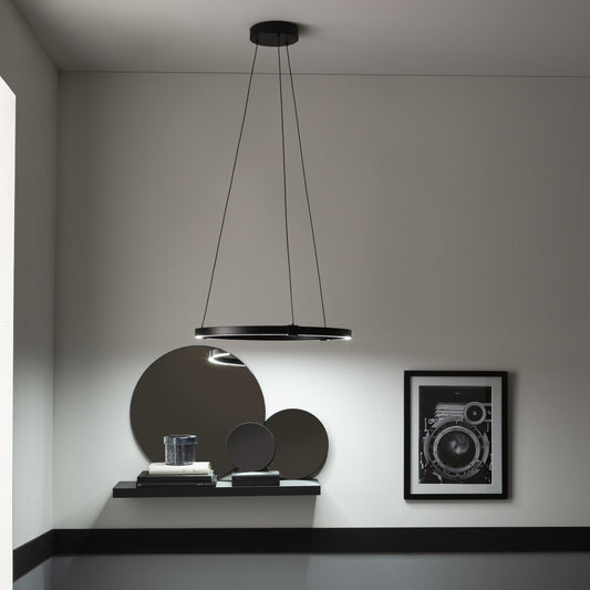 Bricocenter CASSINI METAL CHANDELIER BLACK D56 CM LED 33W CCT DIMMABLE