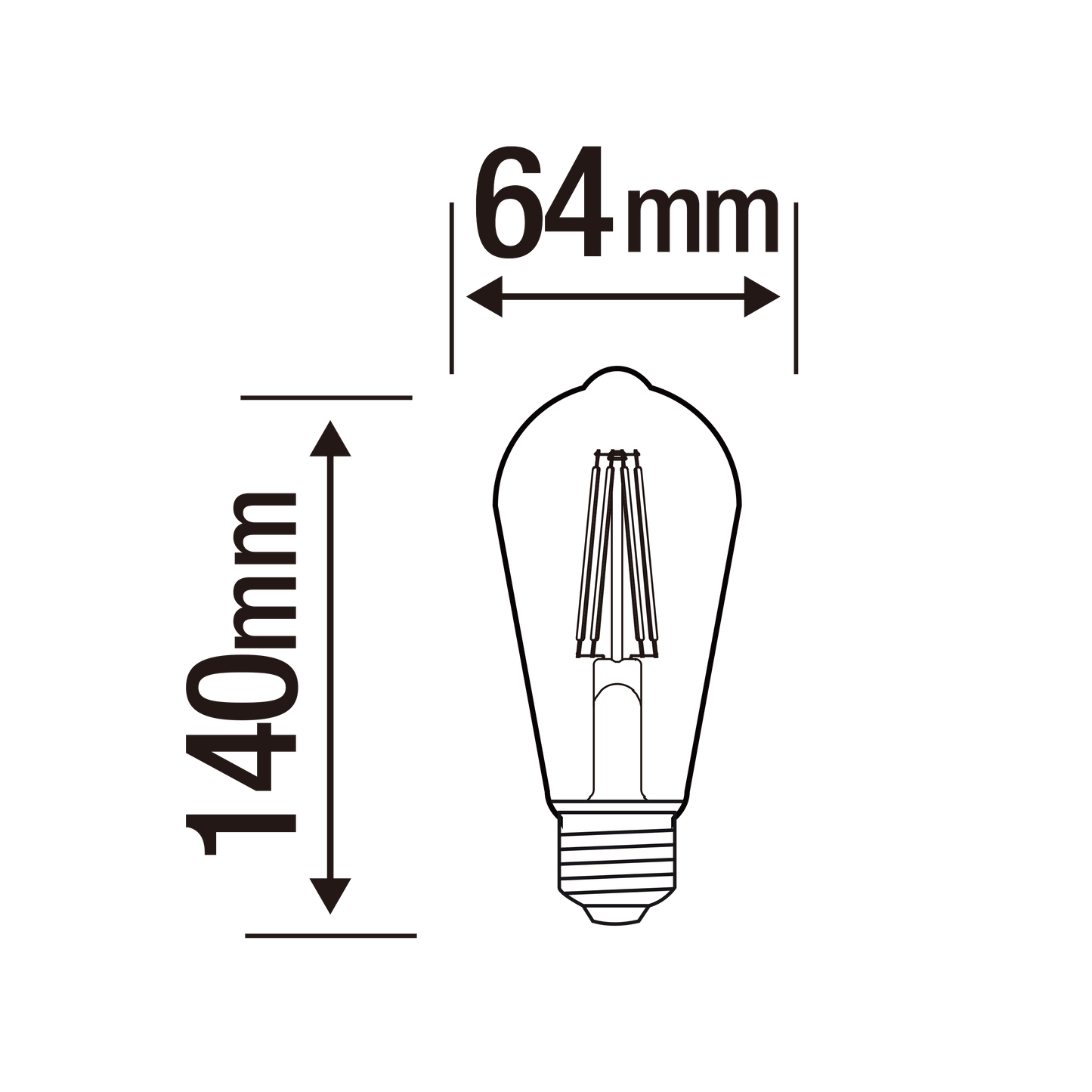Bricocenter DECORATIVE LED BULB E27= 40W PEAR AMBER DIMMABLE