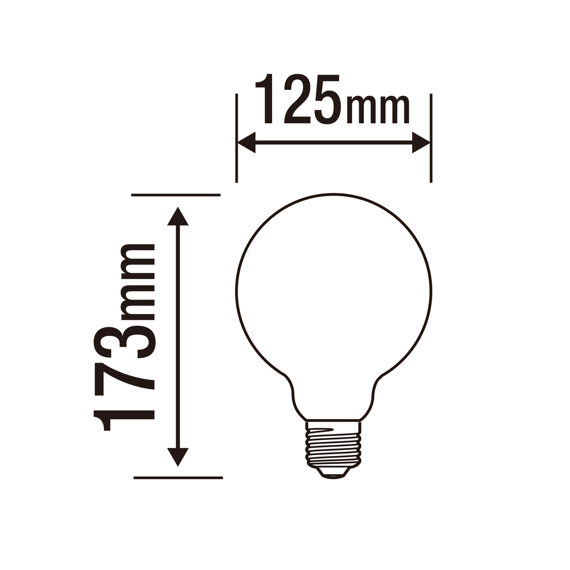 Bricocenter LED BULB E27=100W GLOBE FROSTED WARM LIGHT DIMMABLE