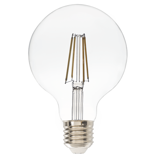 Bricocenter NATULIGHT LED BULB E27=60W GLOBE SMALL TRANSPARENT NATURAL LIGHT