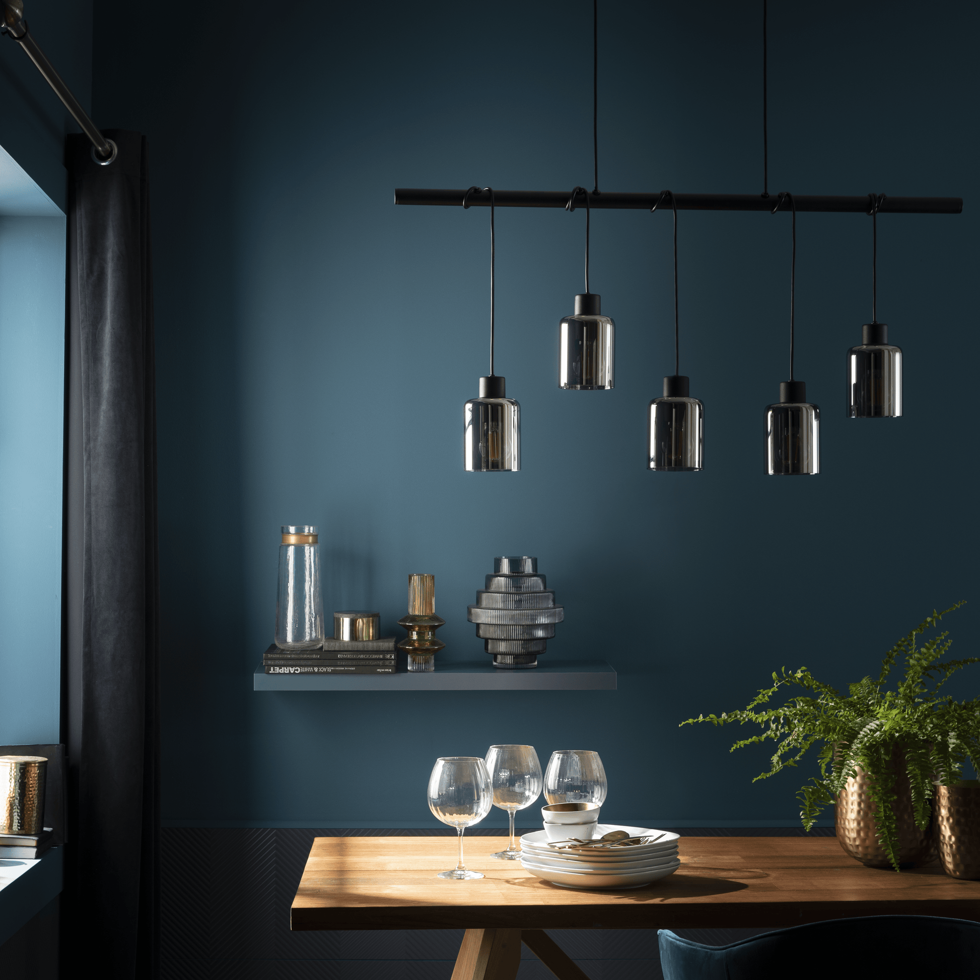 Bricocenter PARADOX METAL CHANDELIER BLACK 100CM 5XE27=40W