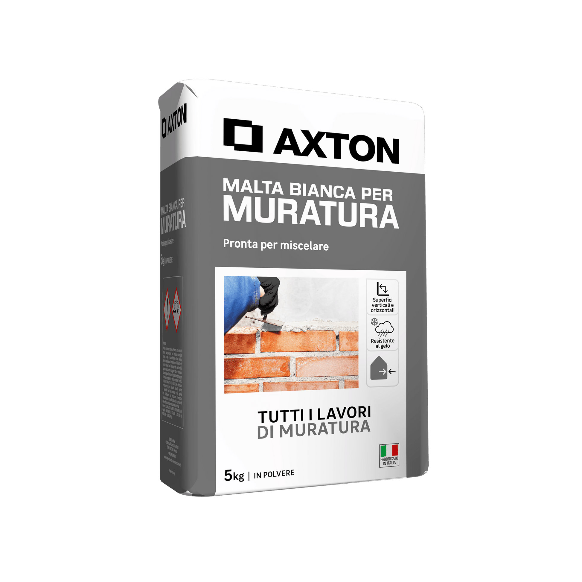 Bricocenter WHITE MORTAR FOR MASONRY AND PLASTER AXTON 5KG