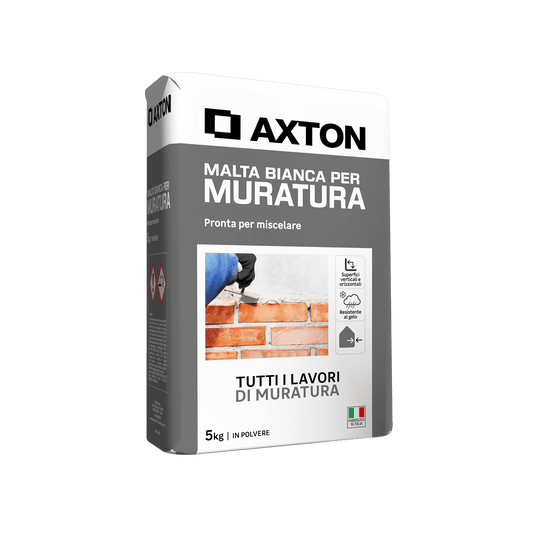Bricocenter WHITE MORTAR FOR MASONRY AND PLASTER AXTON 5KG