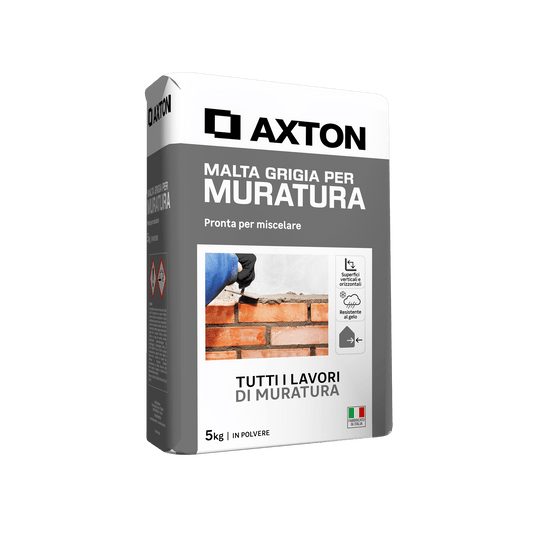 Bricocenter GREY MORTAR FOR MASONRY AND PLASTER AXTON 5KG