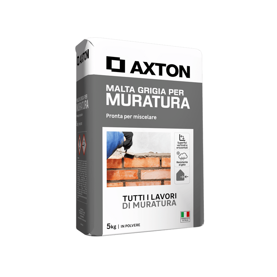 Bricocenter GREY MORTAR FOR MASONRY AND PLASTER AXTON 5KG