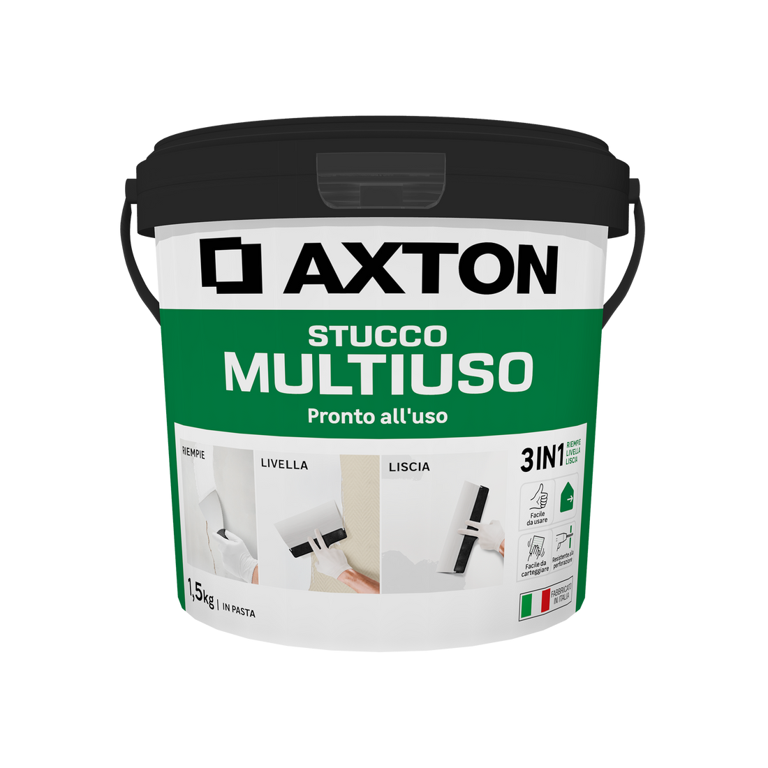 AXTON MULTI-PURPOSE INTERIOR FILLER PASTE 1.5KG - best price from Maltashopper.com BR470002077