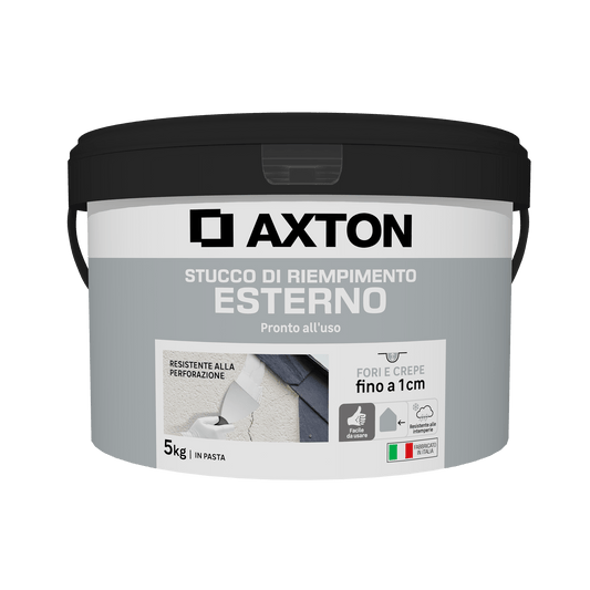 Bricocenter AXTON INTERIOR/EXTERIOR WHITE PASTE FILLER 5 KG