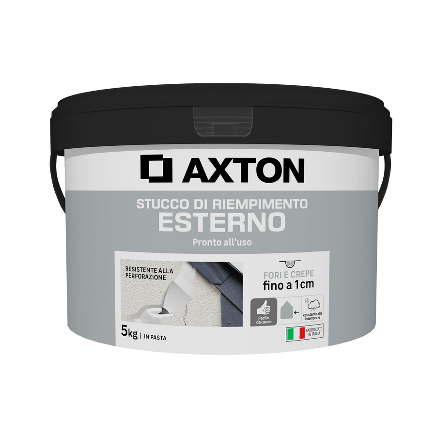 Bricocenter AXTON INTERIOR/EXTERIOR WHITE PASTE FILLER 5 KG
